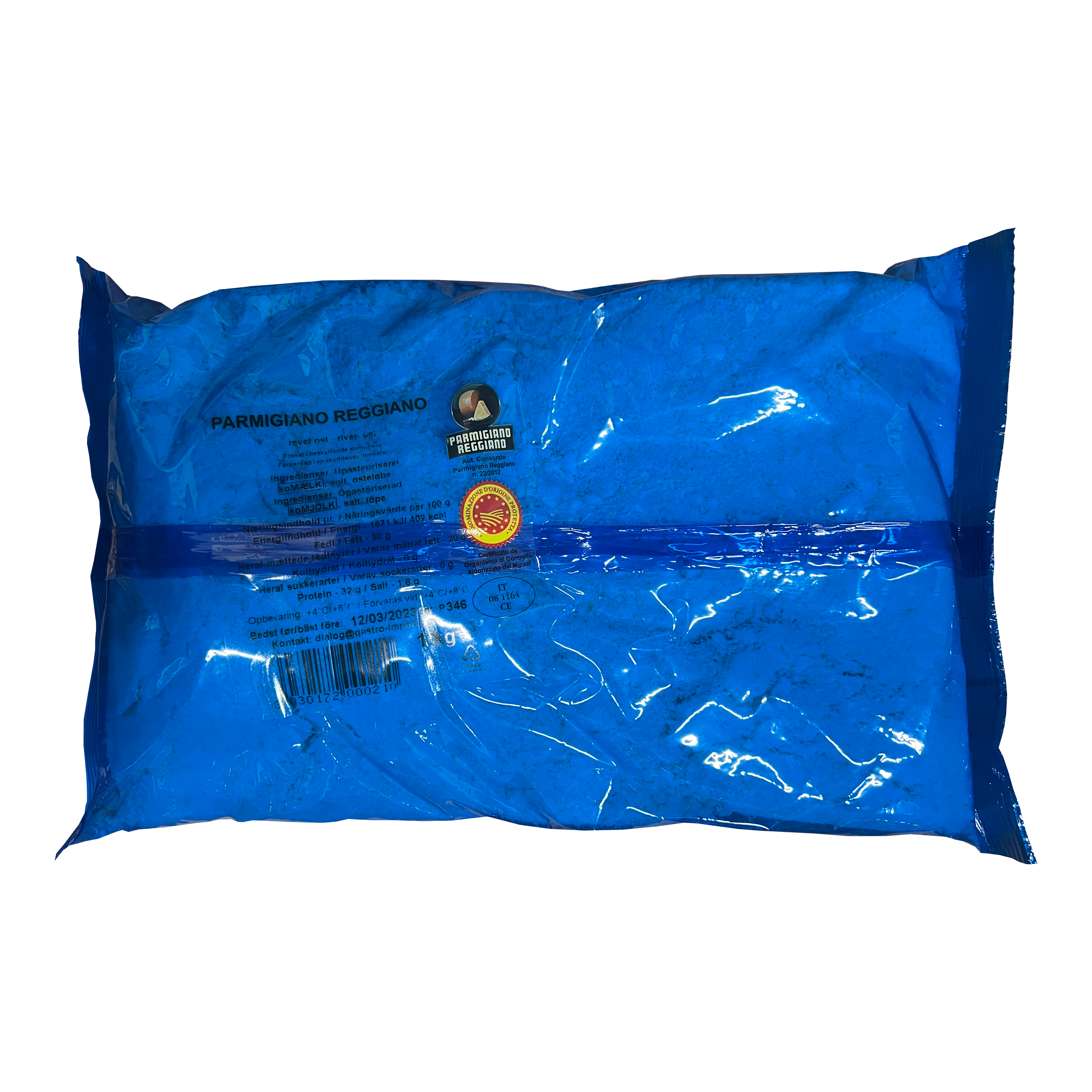 Parmigiano Reggiano DOP friskrevet 1 kg