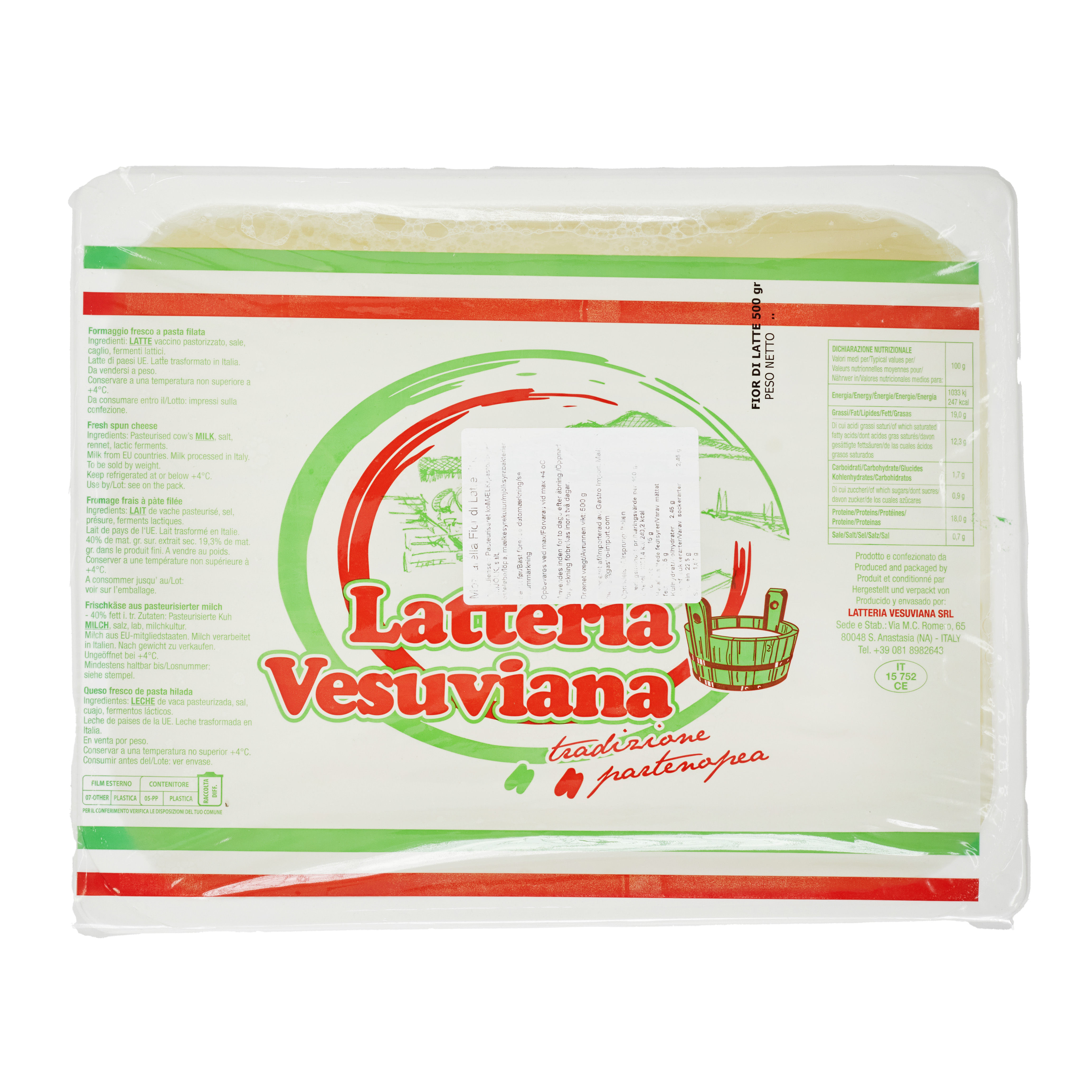 Mozzarella Fior di Latte 6 x 500 g