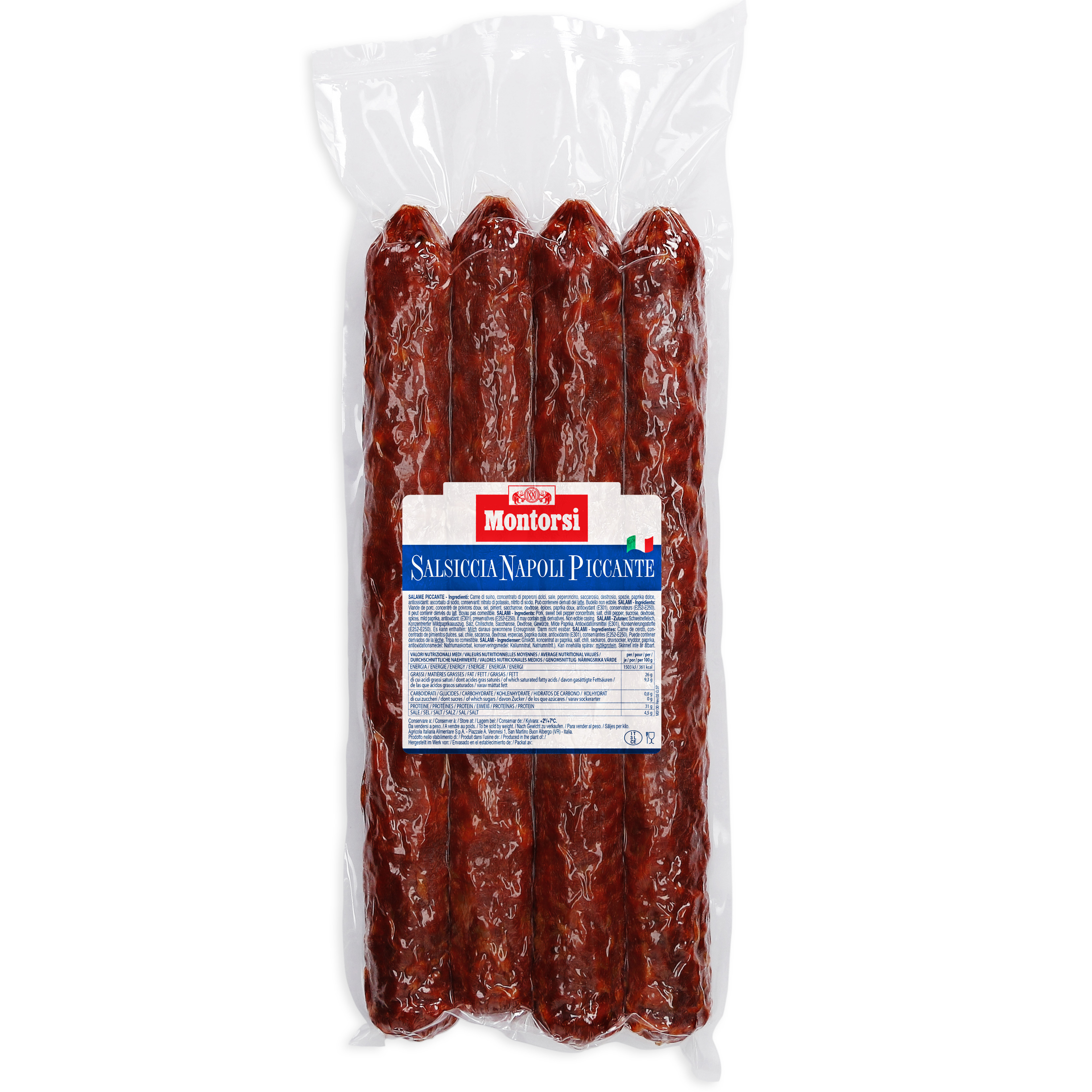 Salsiccia Piccante 4 stk. 1,5 kg