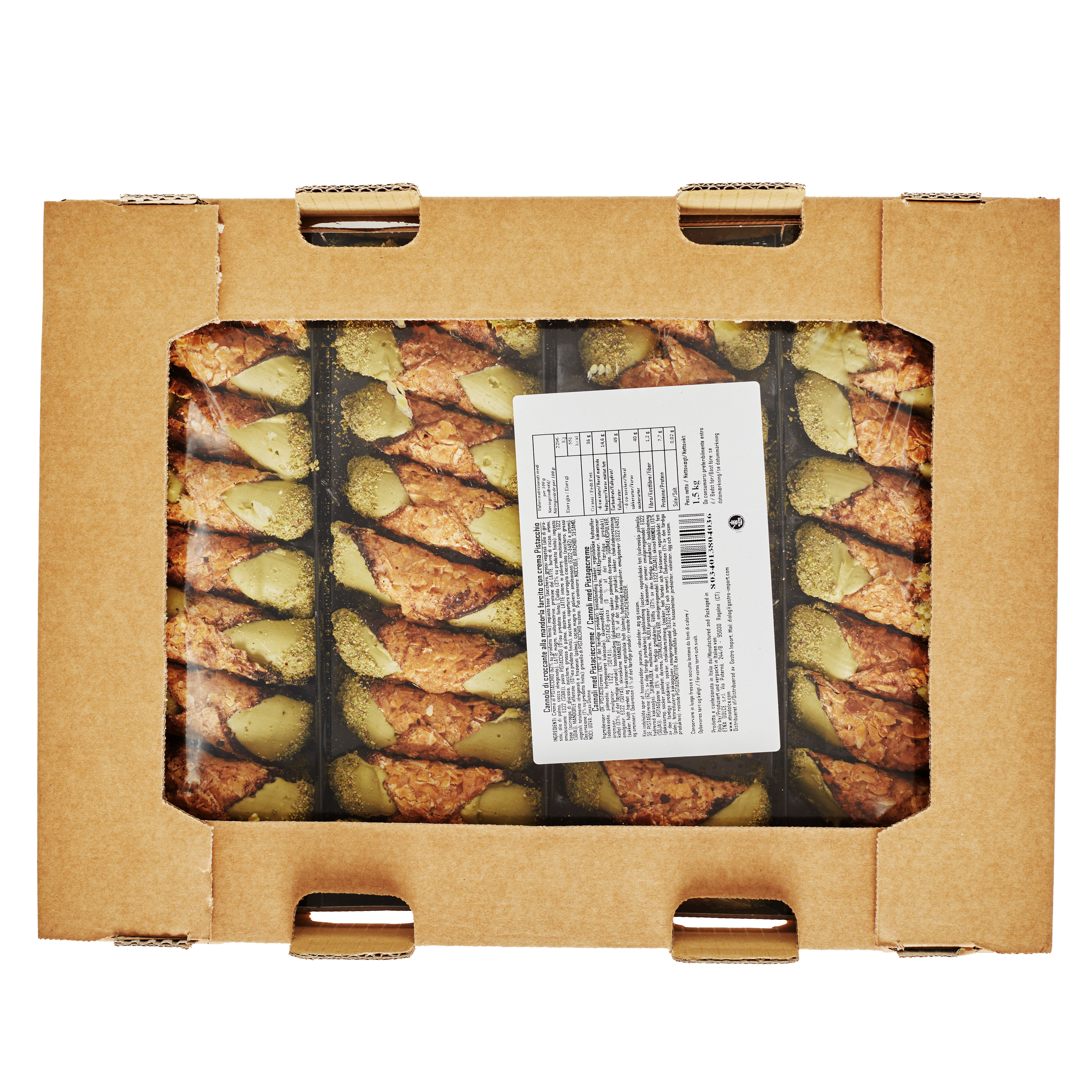 Cannoli med Pistaciecreme 1,5 kg 