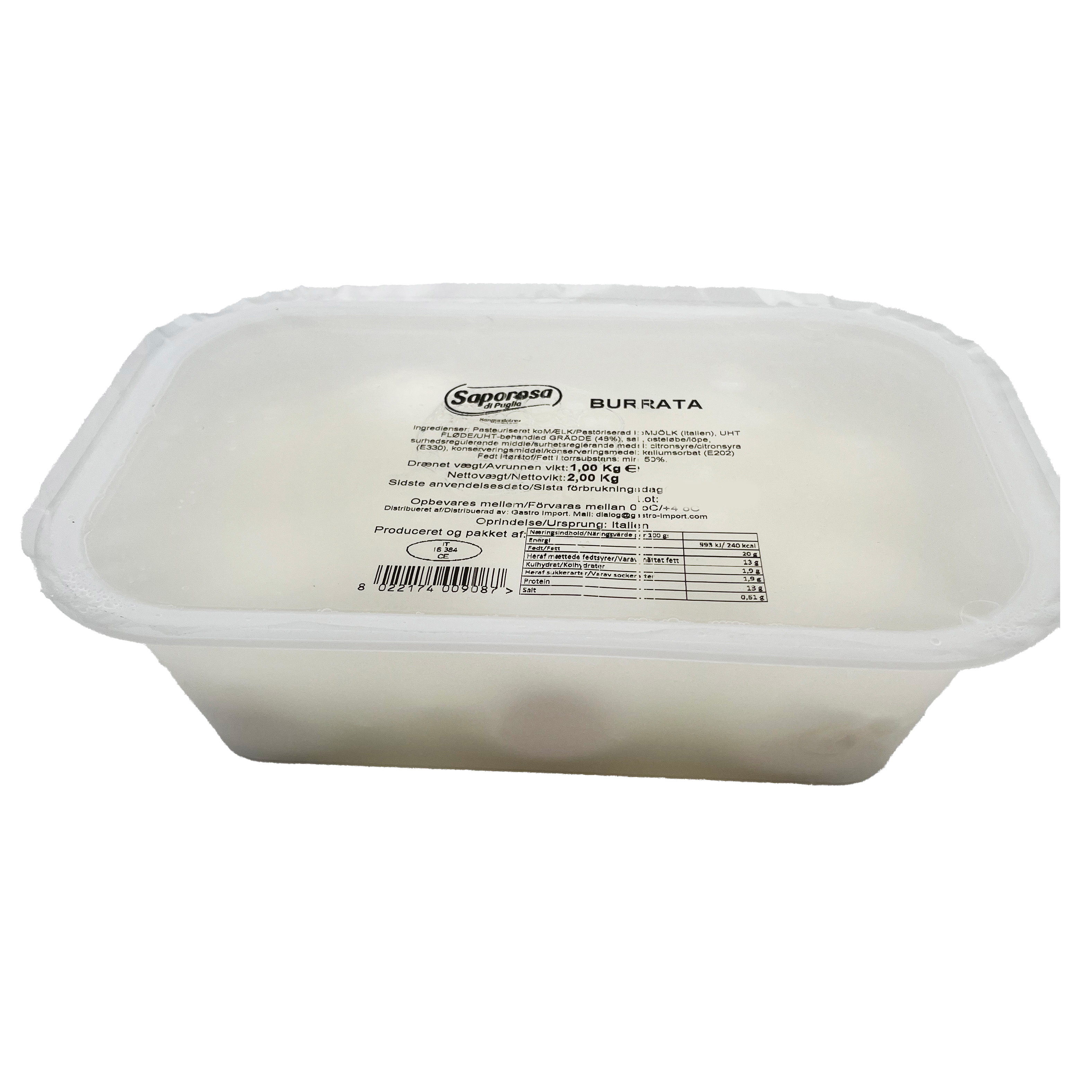 Burrata Saporosa 10 x 100 g