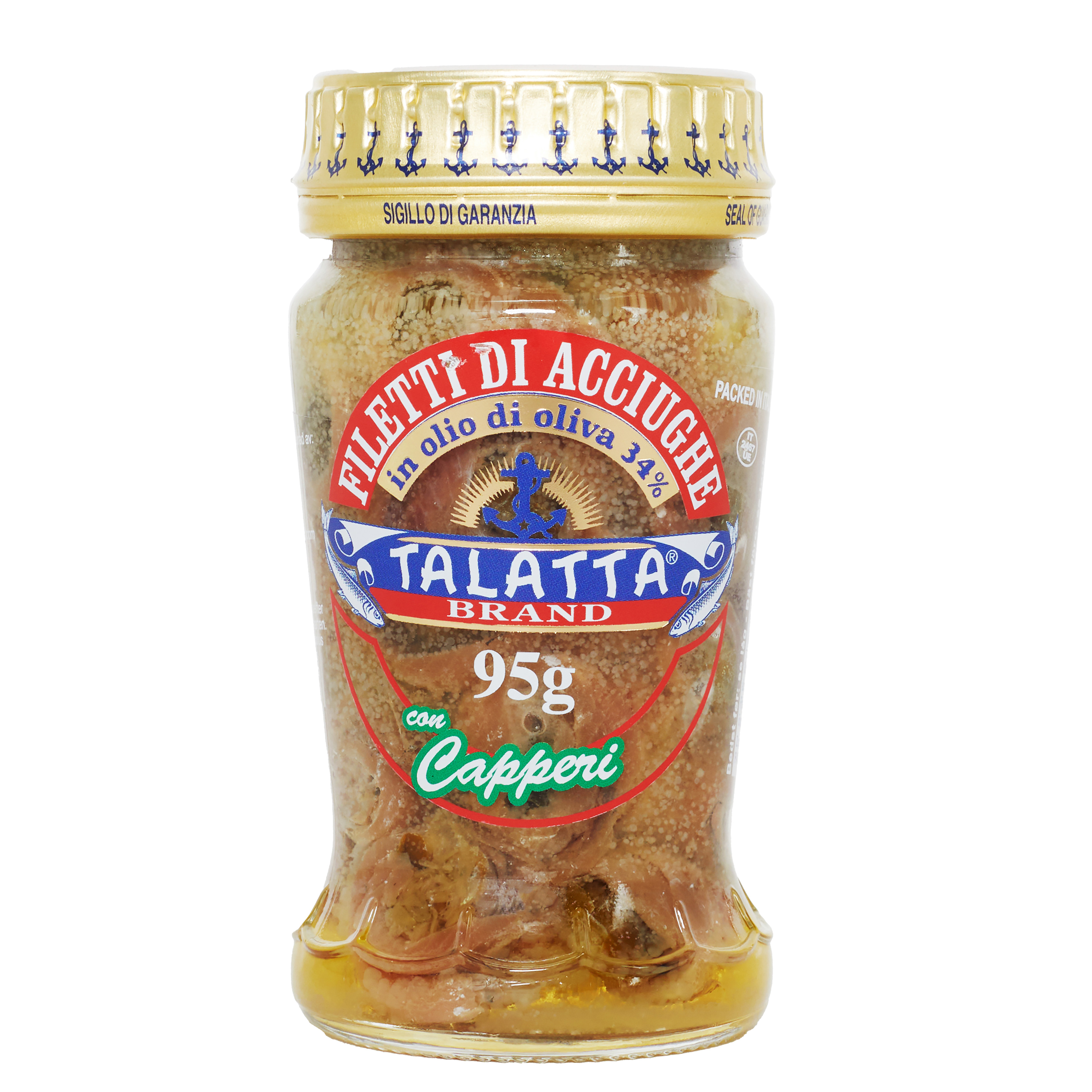 Ansjoser i olivenolie og kapers 95 g