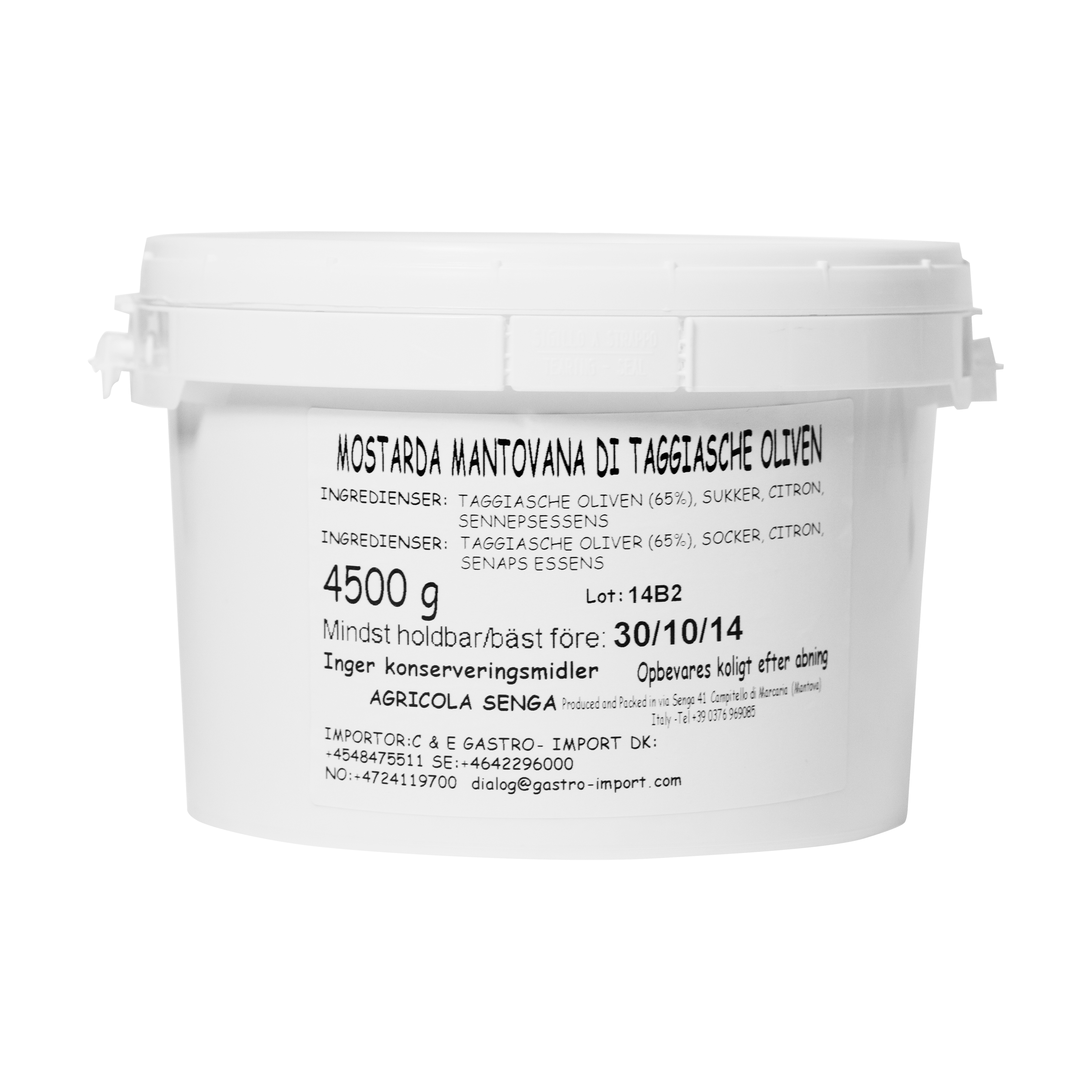 Mostarda af oliven 4,5 kg