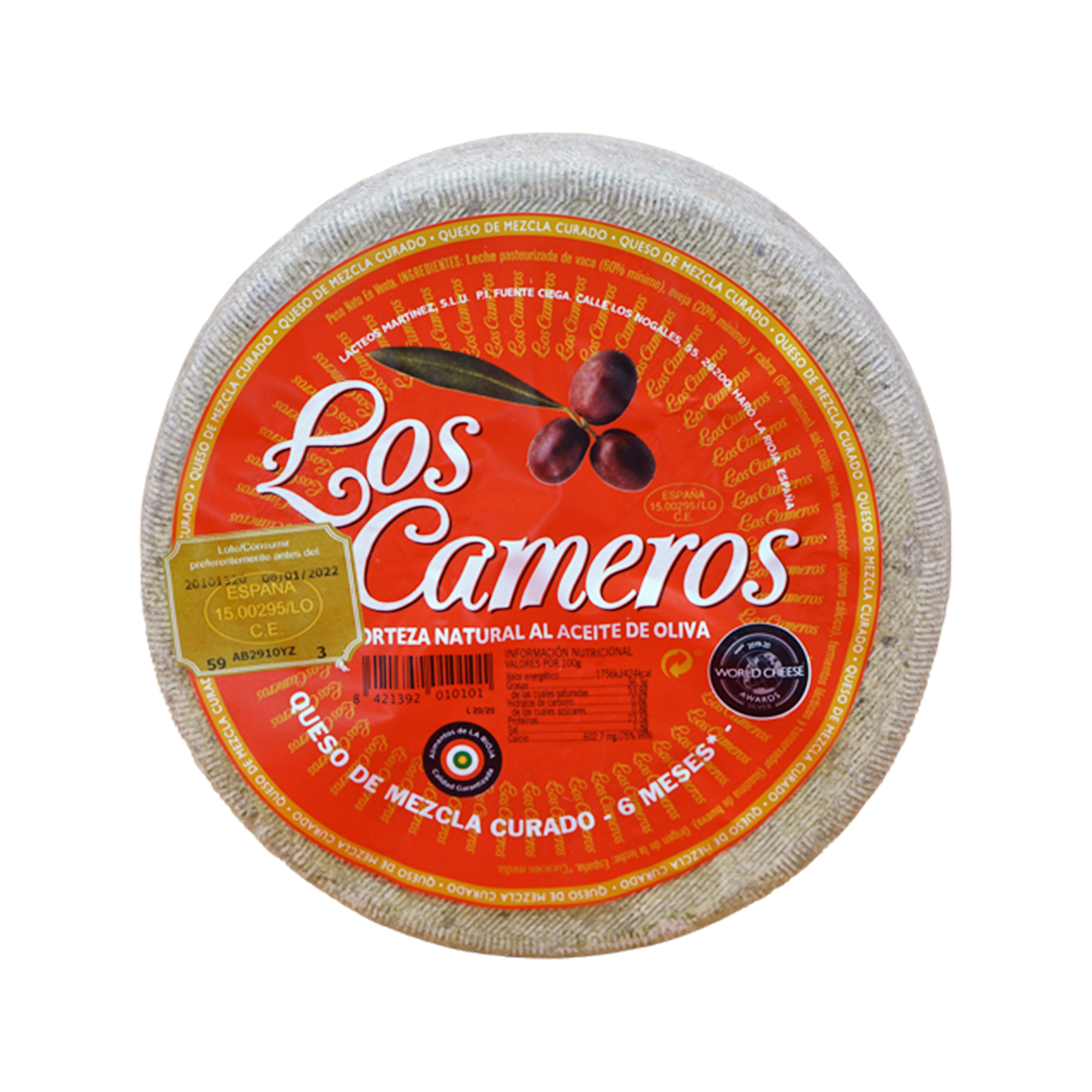 Los Cameros 3-mælksost Curado 3,3 kg