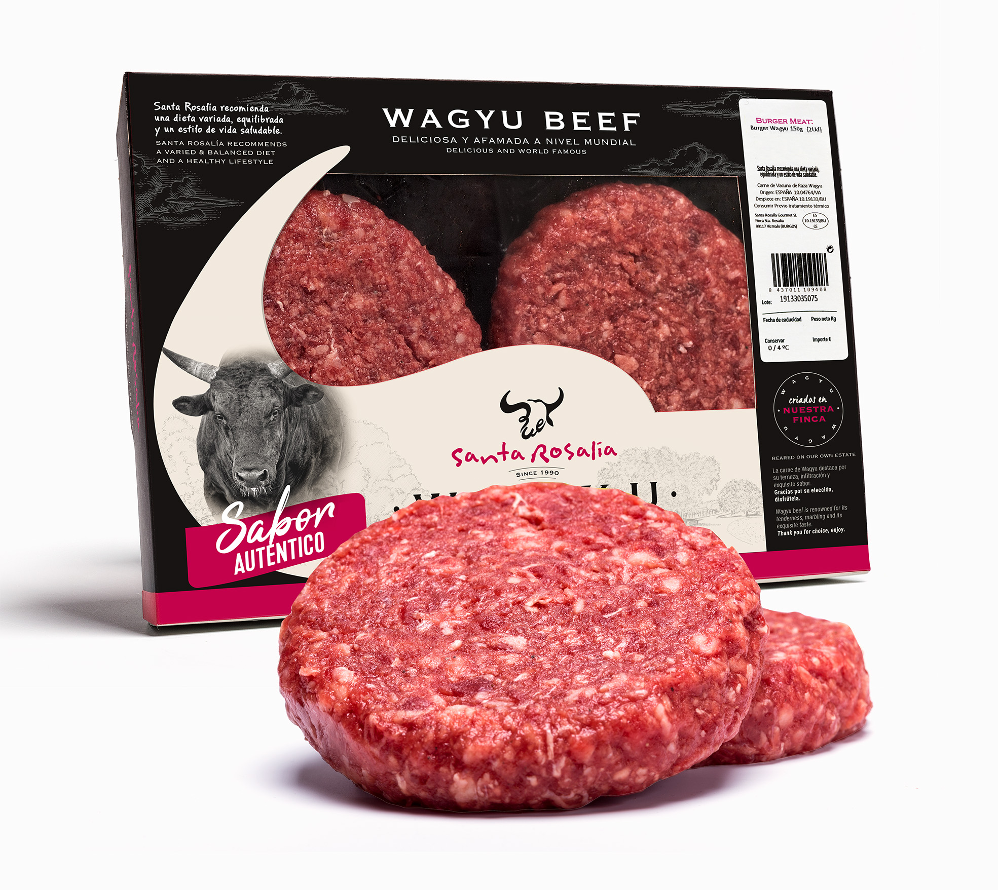 Bøffer af hakket Wagyu 200 g