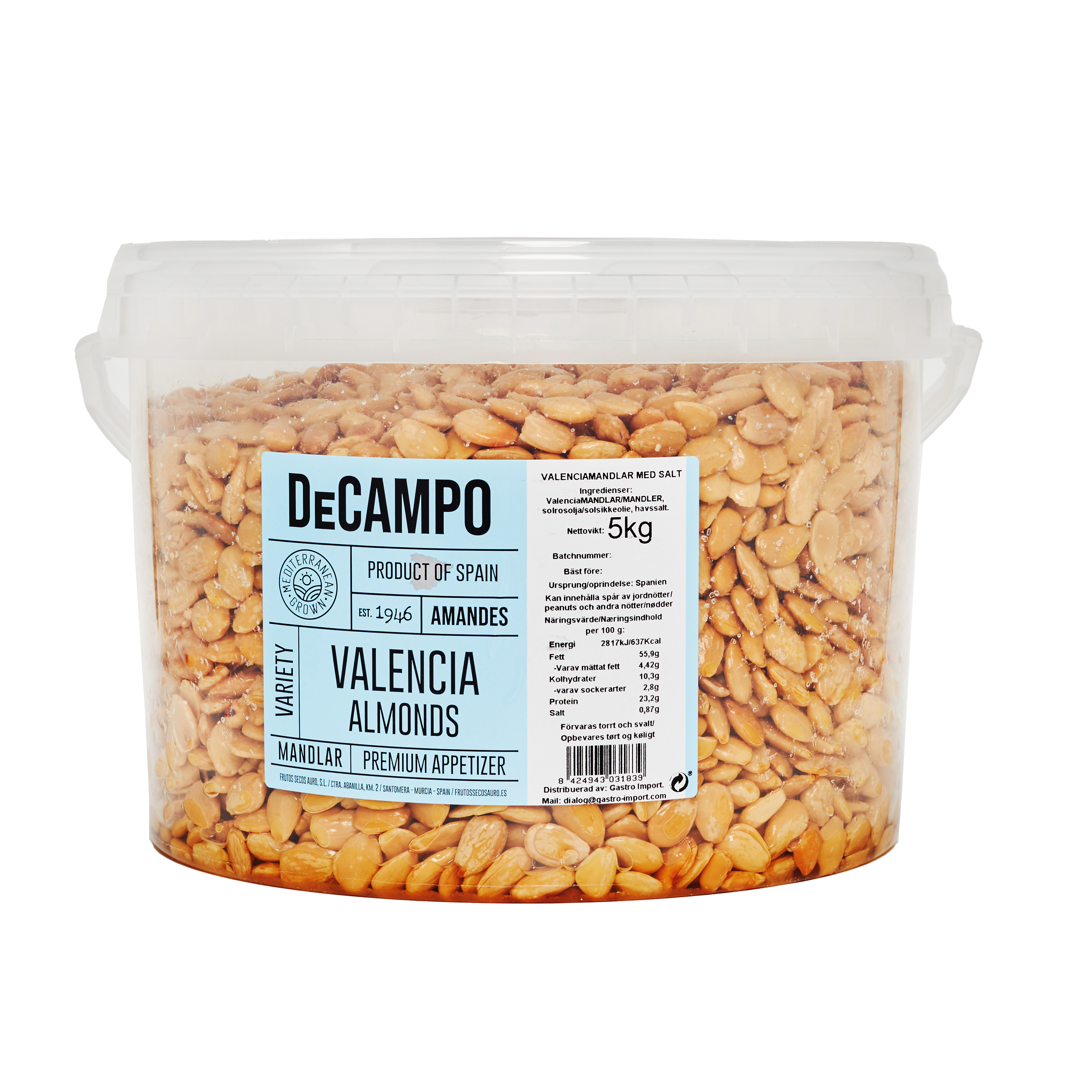 Valencia mandler saltet 5 kg