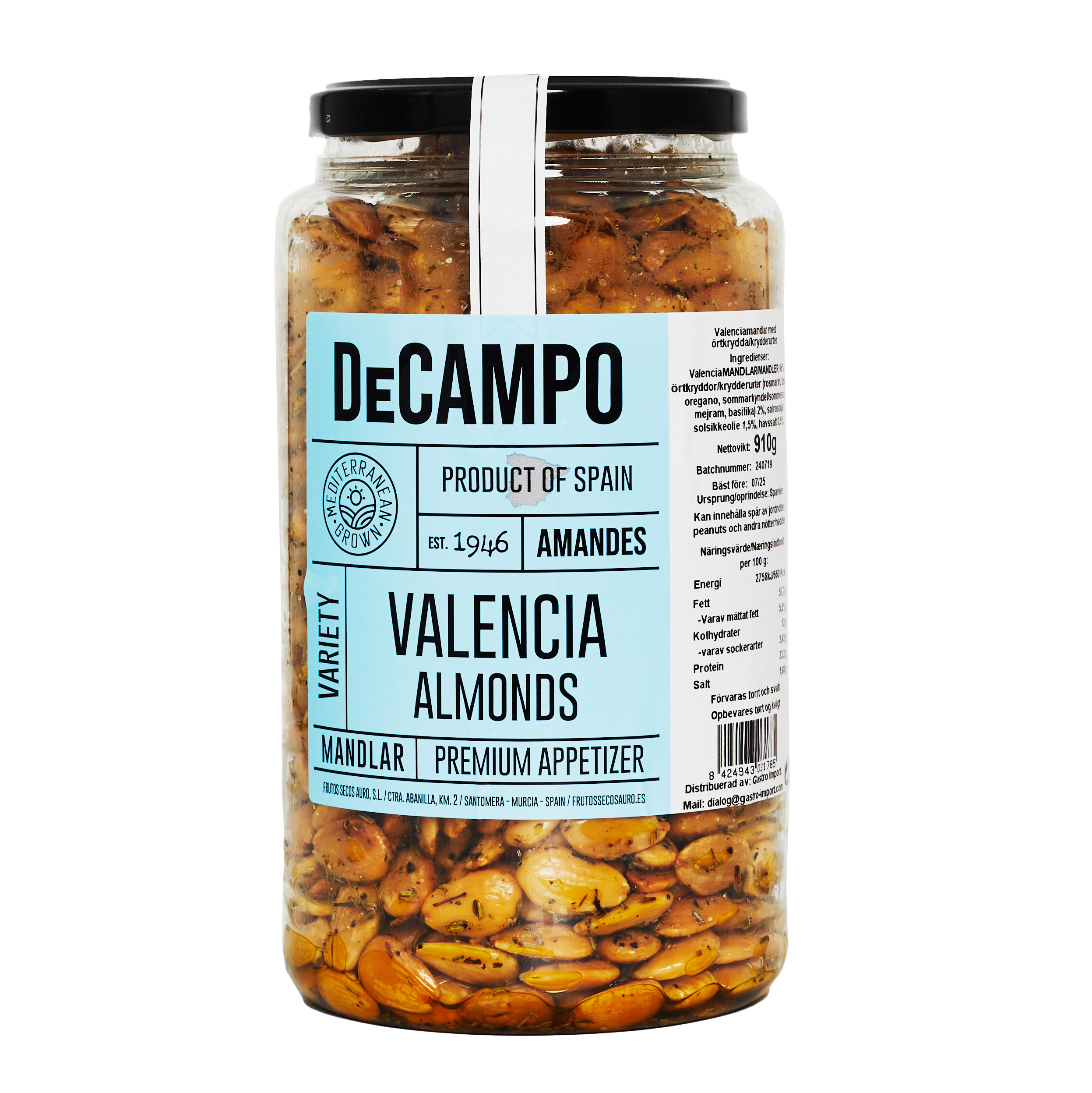 Valencia mandler med krydderurter 910 g