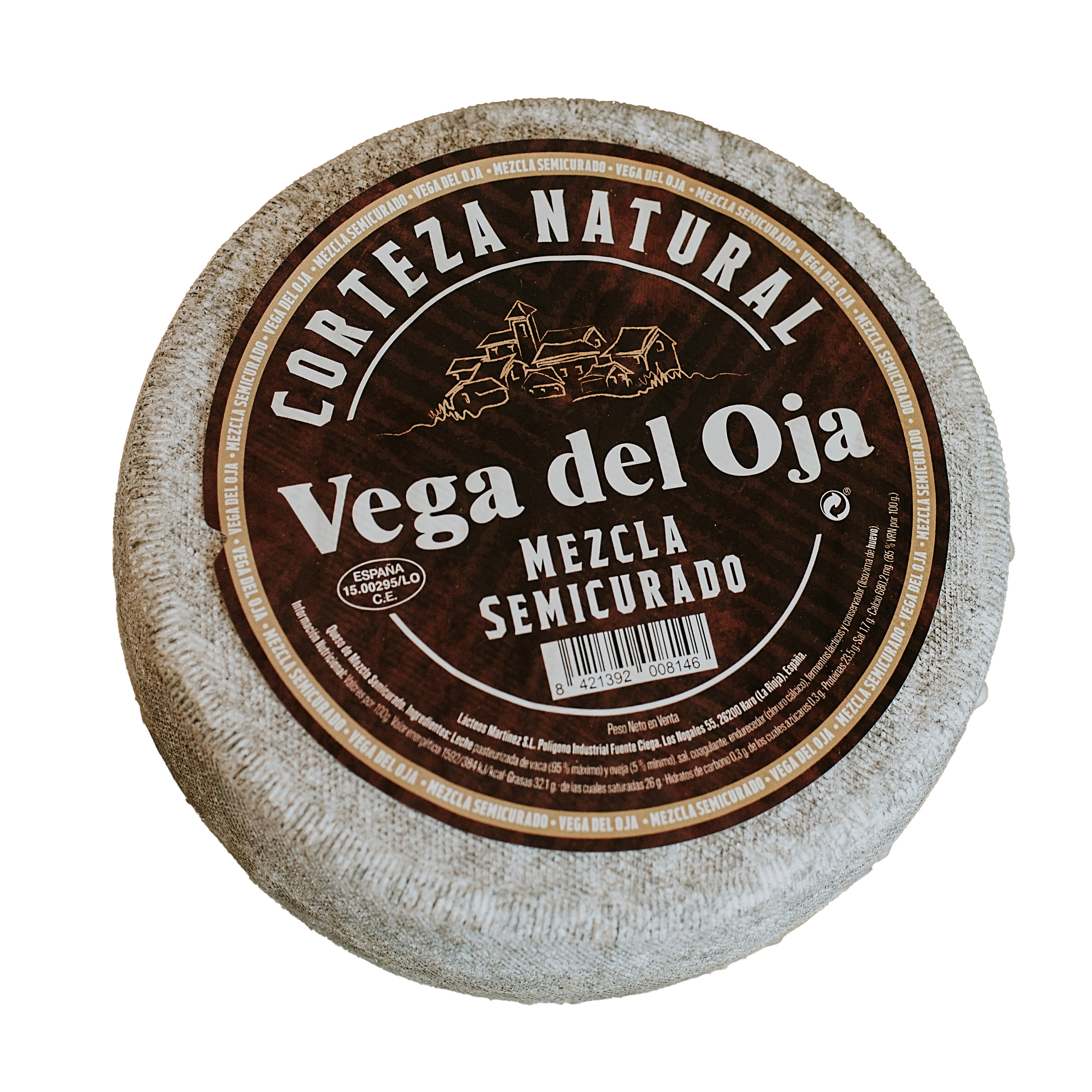 Vega del Oja 2-mælksost Semicurado 3,3 kg