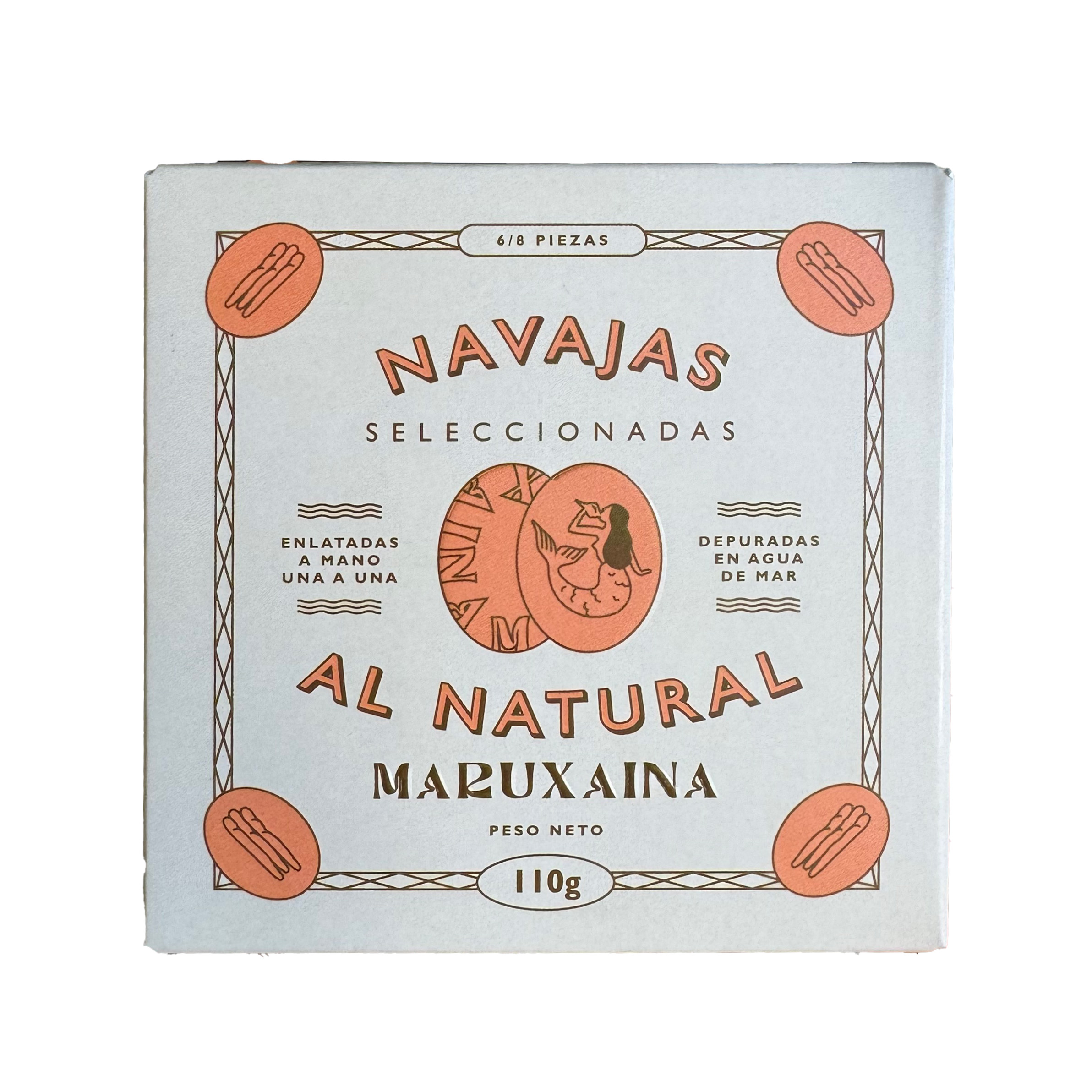Muslinger, Navajas, naturel, 110 g