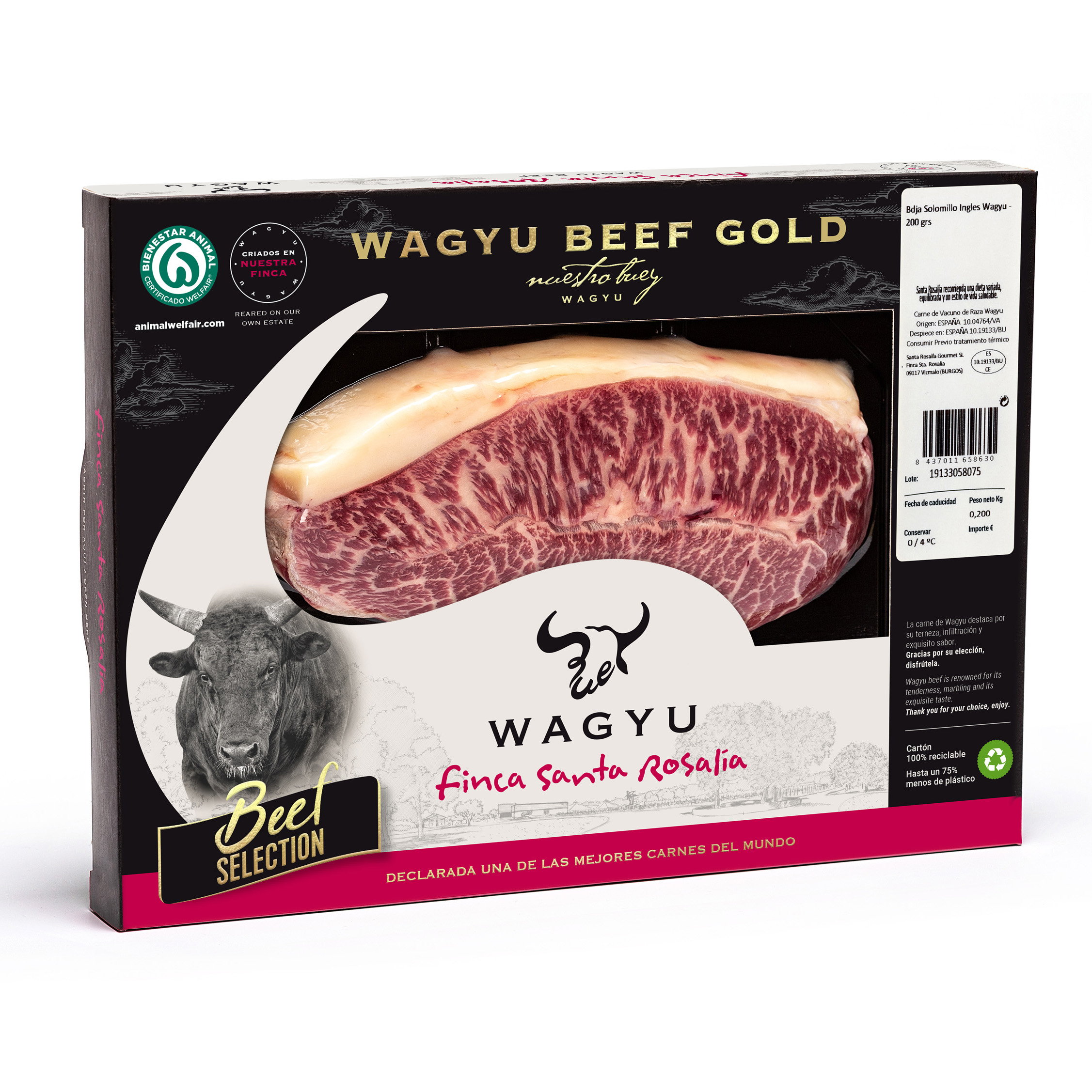 Flat Iron Steak af Wagyu 200g  