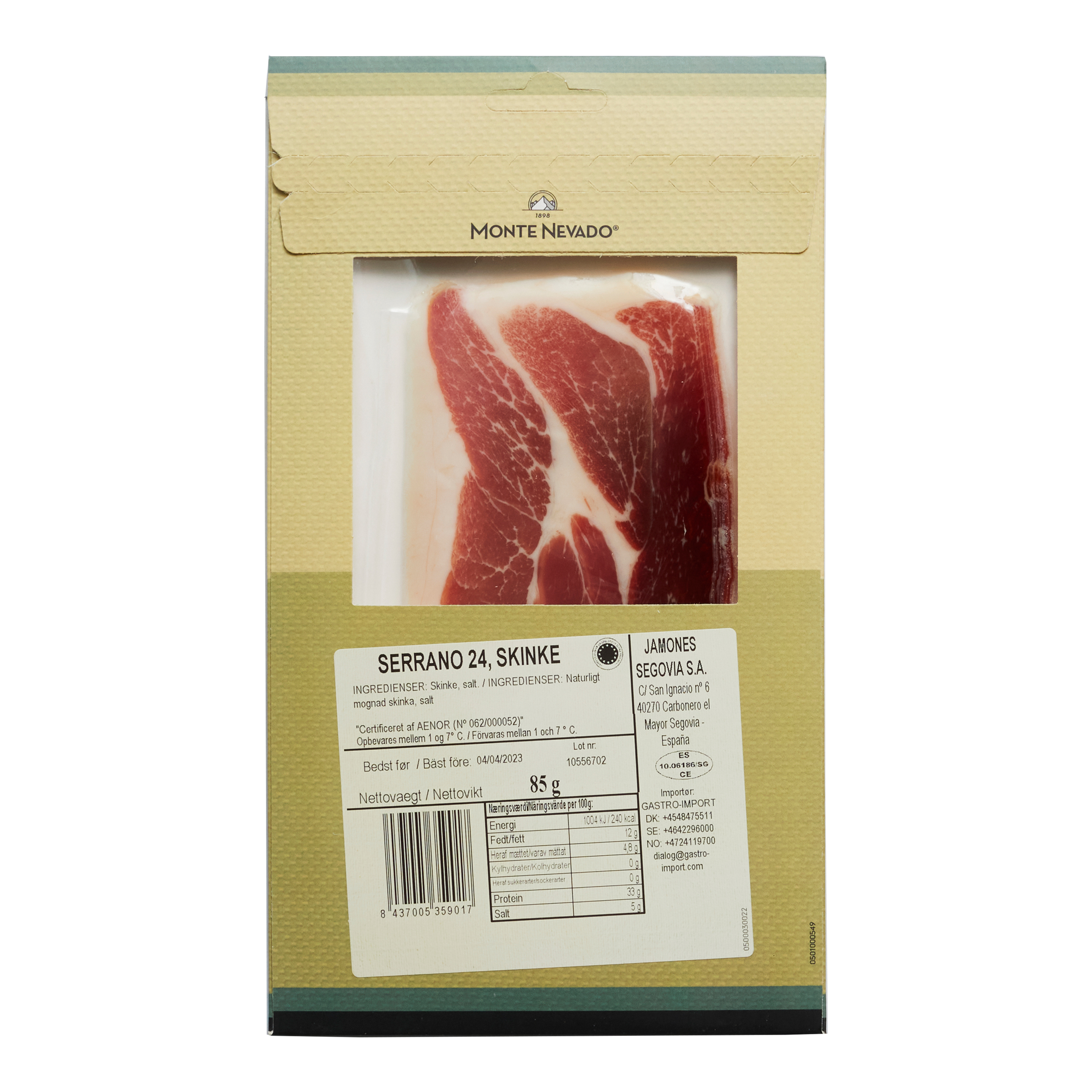Serrano 24 mdr. i skiver 85 g