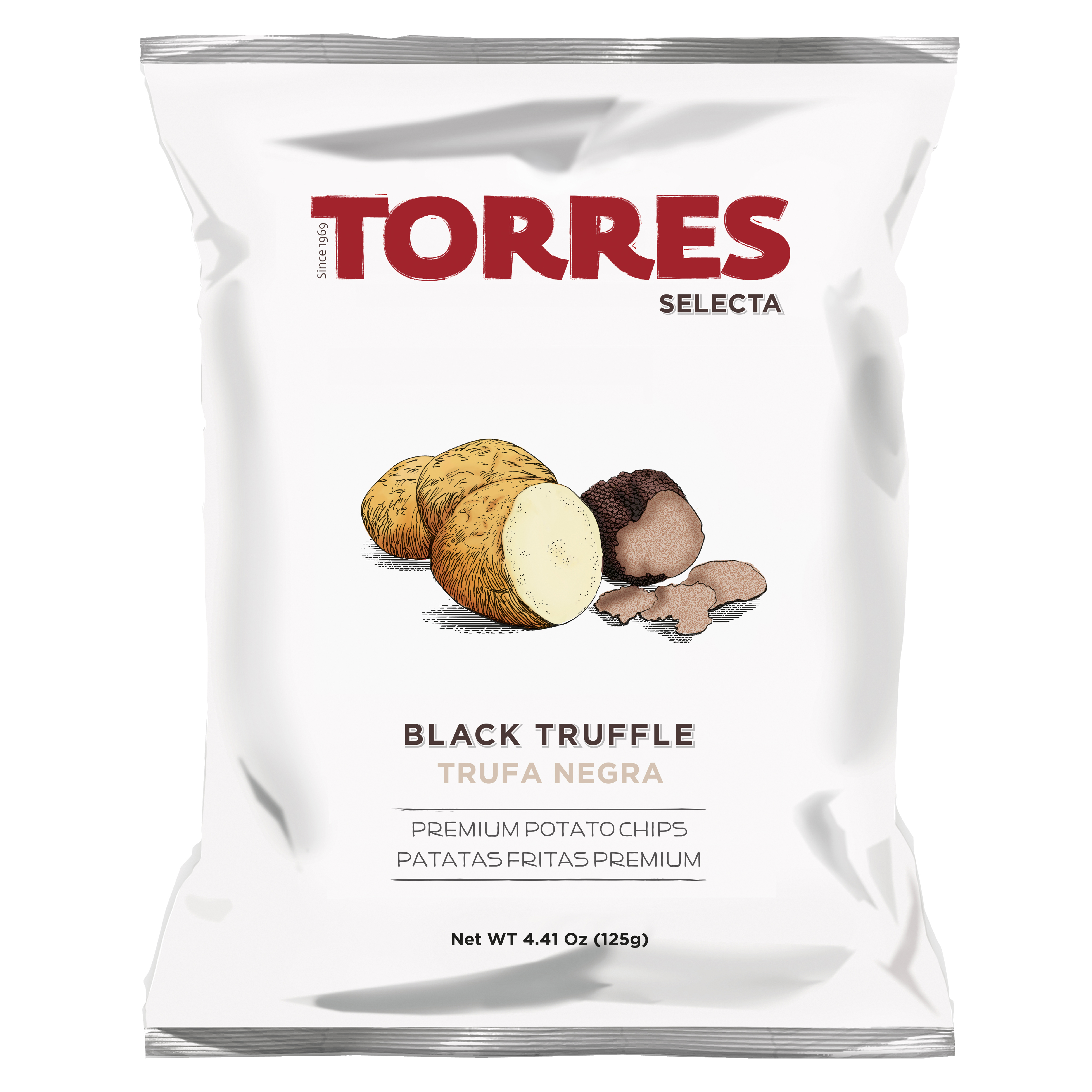 Chips Sort Trøffel 125 g