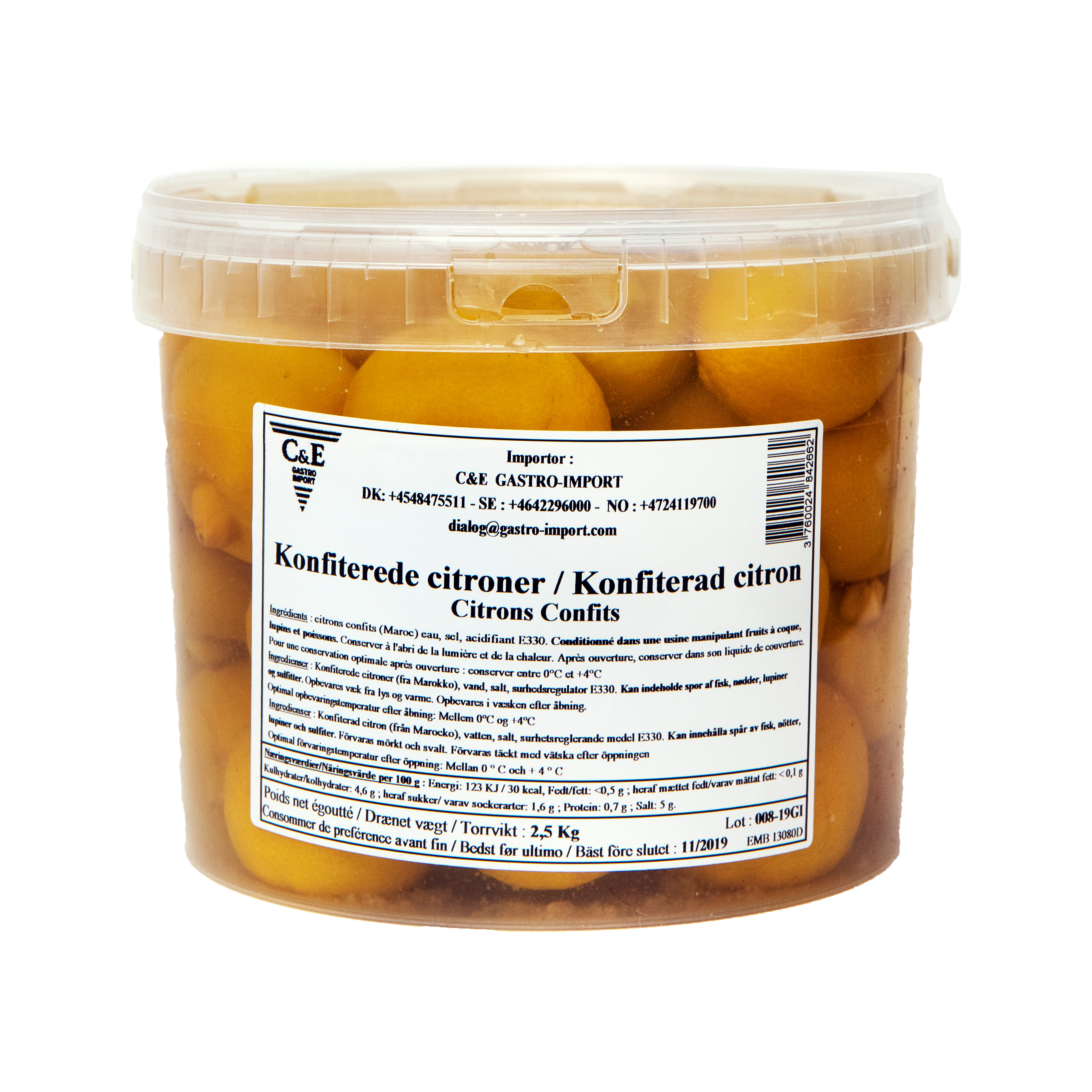 Citrons confits 2,5 kg