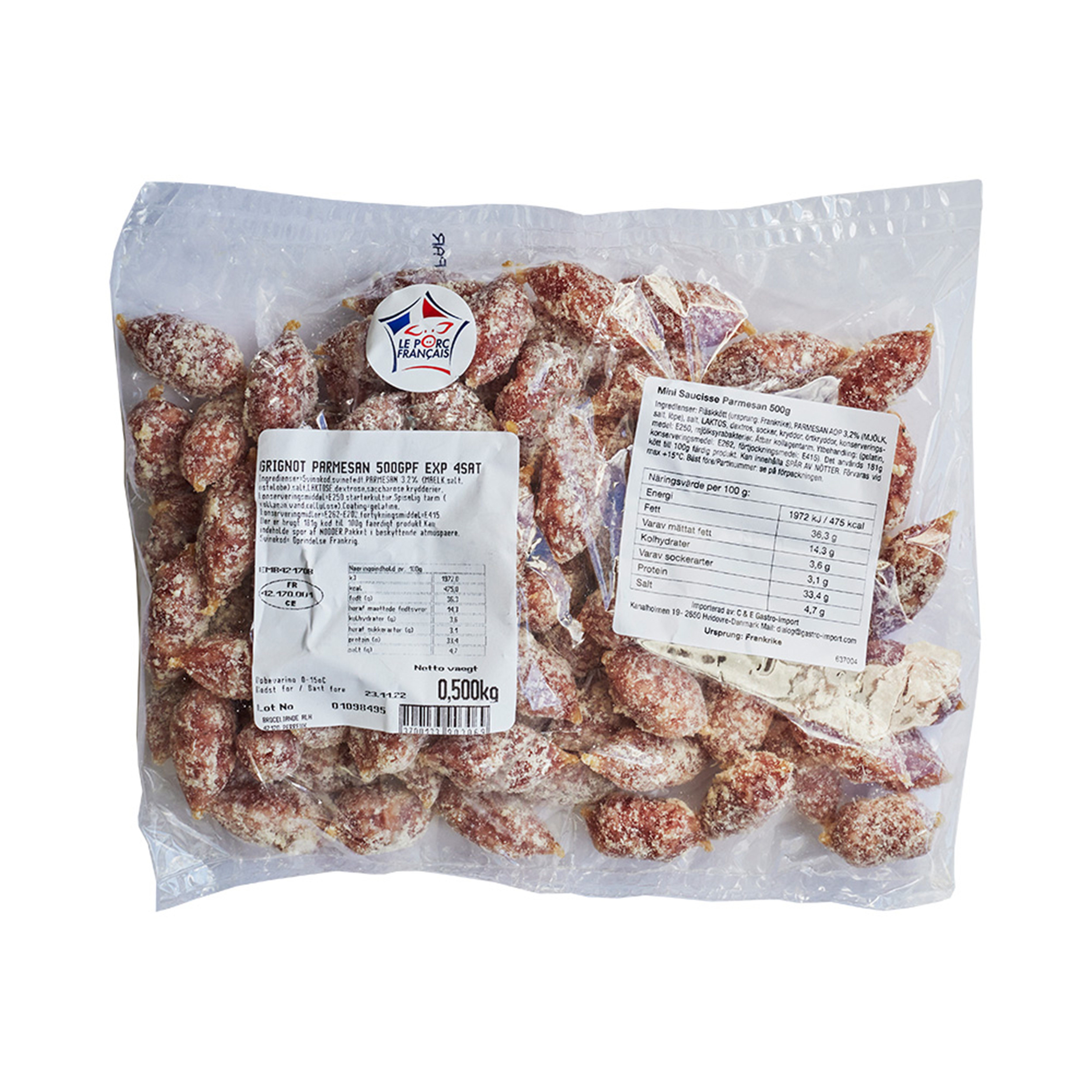 Mini Saucisse Parmesan 500 g