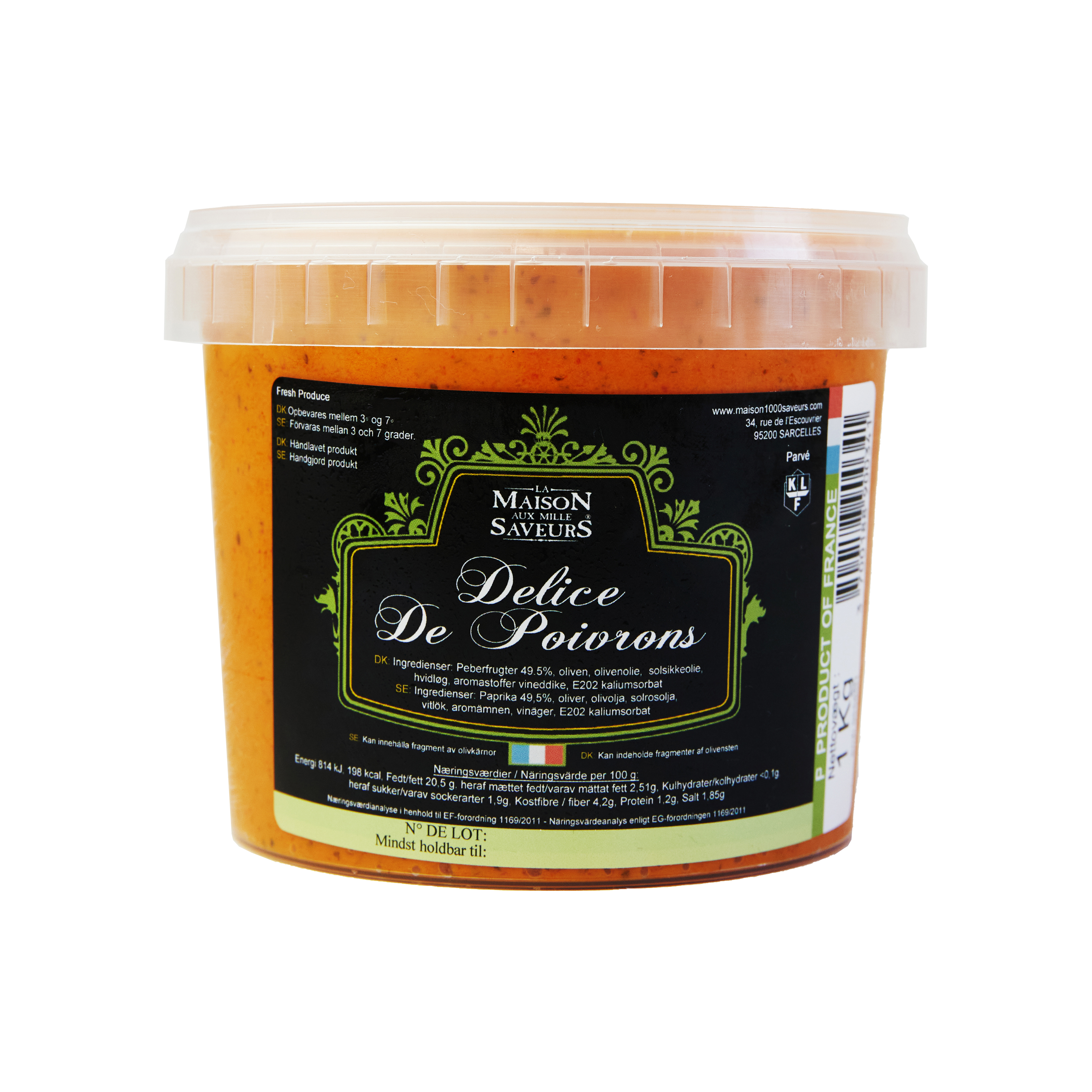 Olivade af peberfrugt 1 kg